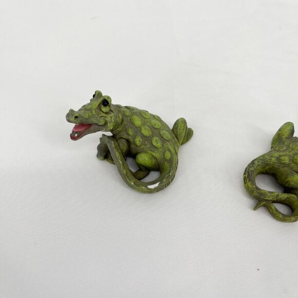 Lot of 2 Pete Apsit Holy Herd NOAH'S ARK Crocodiles Croc Rockette Resin Figurine - Picture 3 of 4